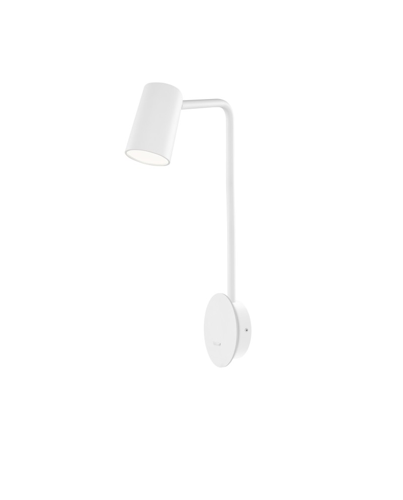 SAL BLANCO * APLIQUE LED GU10 CON INTERRUPTOR BLANCO